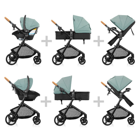 Evenflo Pivot® NXT Travel System with LiteMax™ NXT with Revolve180™ Infant Car Seat