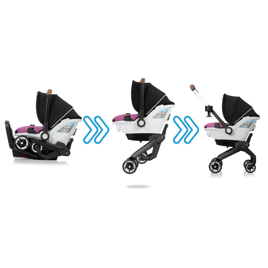 Shyft DualRide Infant Car Seat Stroller Combo with Carryall Storage & Extended Canopy Bundle