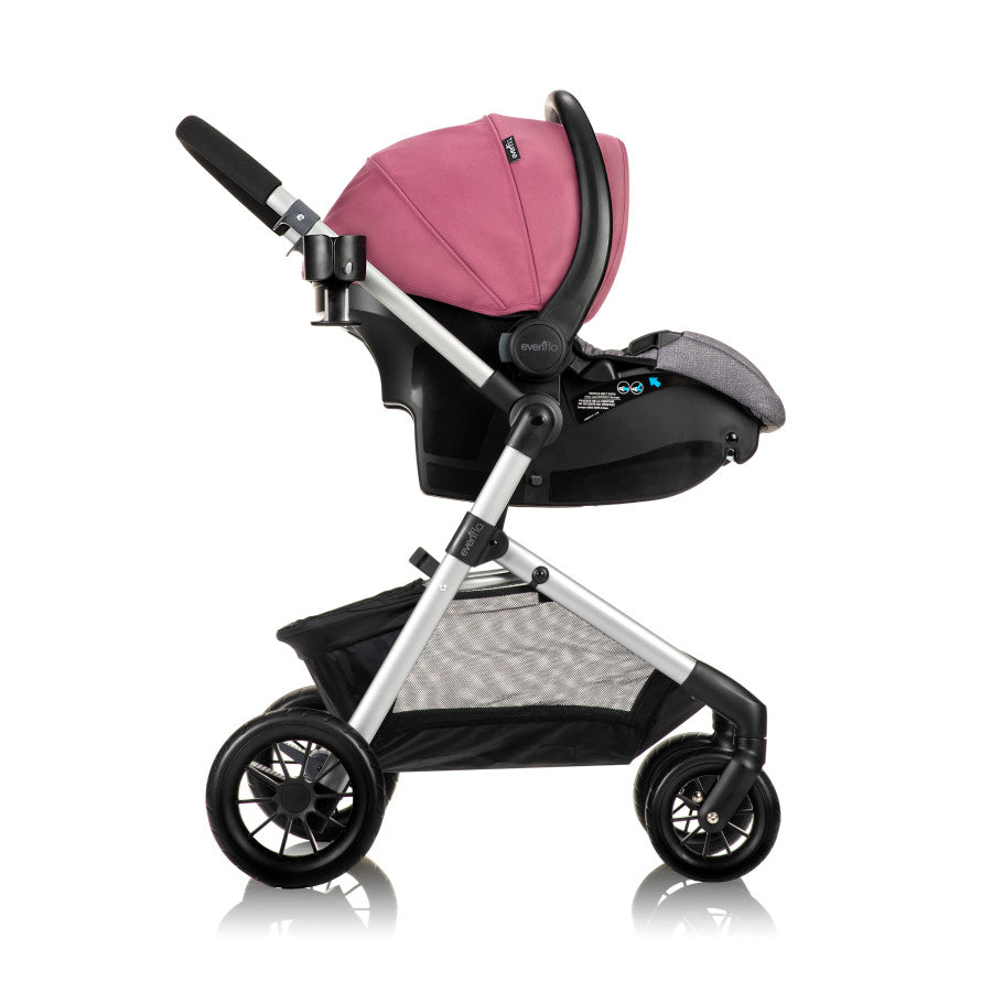 Pivot Modular Travel System with LiteMax Infant Car Seat with Anti-Rebound Bar full side 4