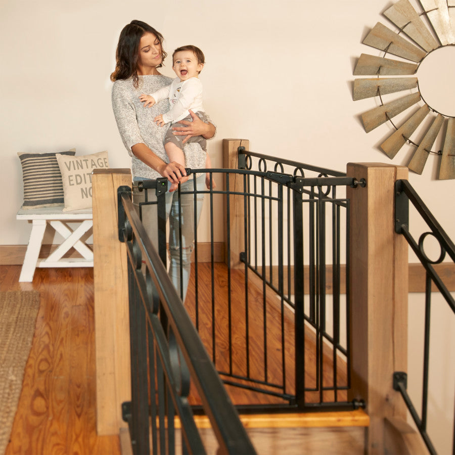 Multi-Use Décor Tall Walk-Thru Baby Gate