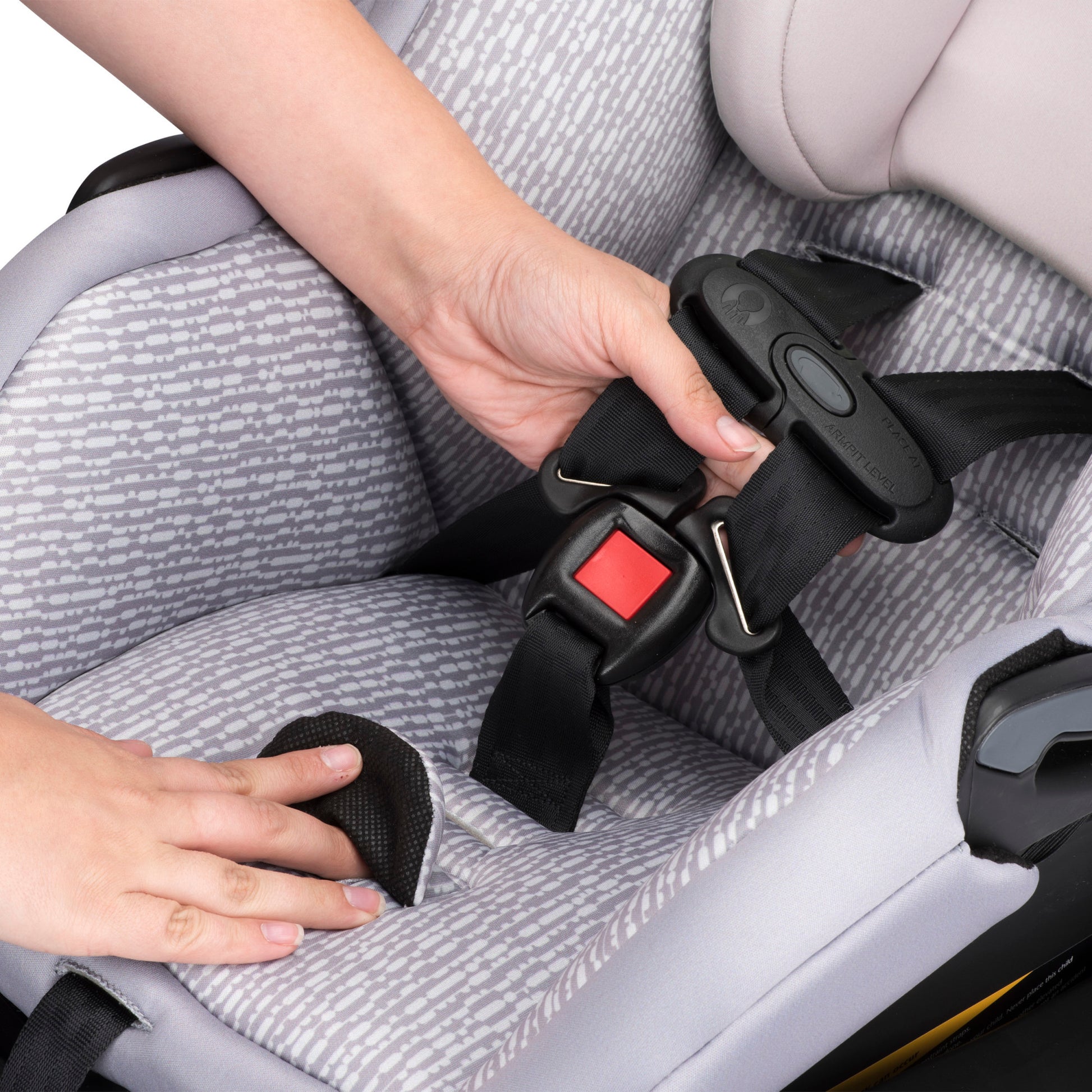 LiteMax 30 Infant Car Seat Knoxville Gray River Stone belt lock