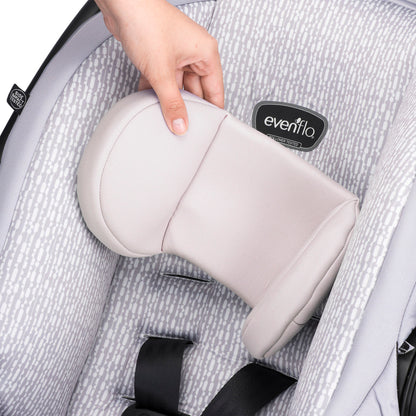 LiteMax 30 Infant Car Seat Knoxville Gray River Stone head rest