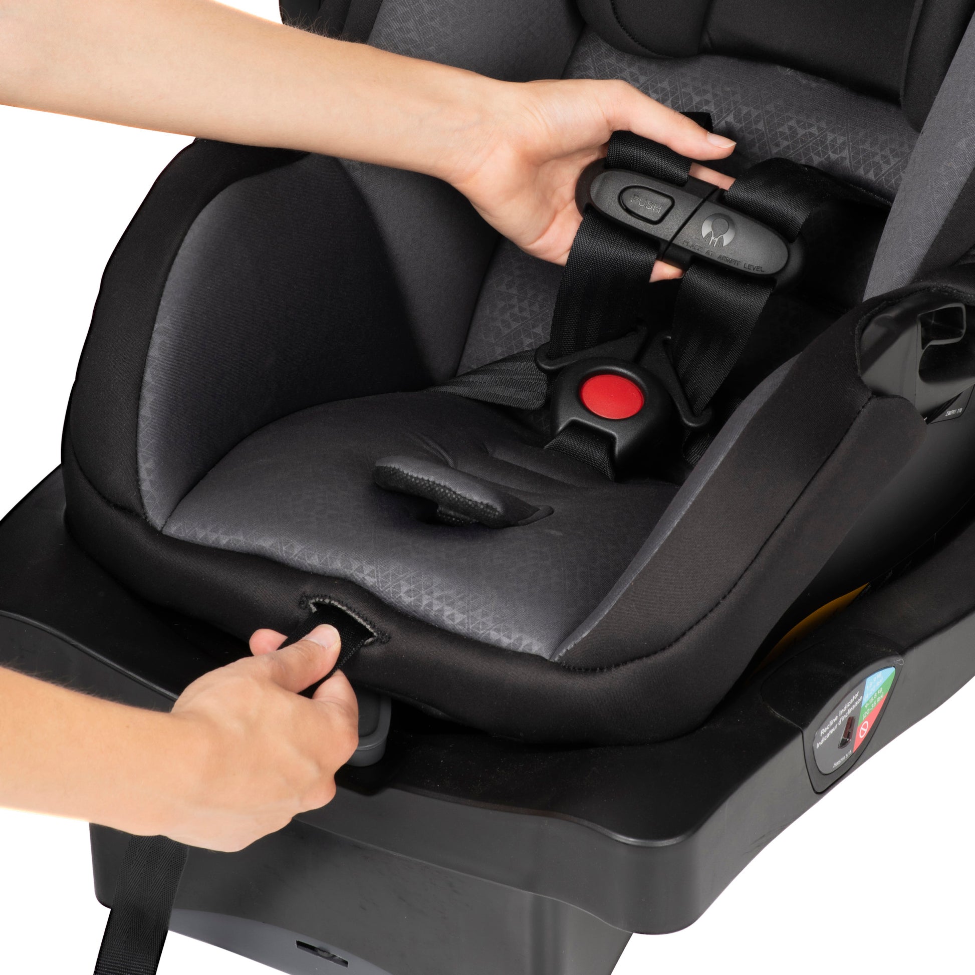 LiteMax 30 Infant Car Seat safety belt