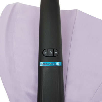 LiteMax NXT Infant Car Seat with SensorySoothe Agate Purple side buttons