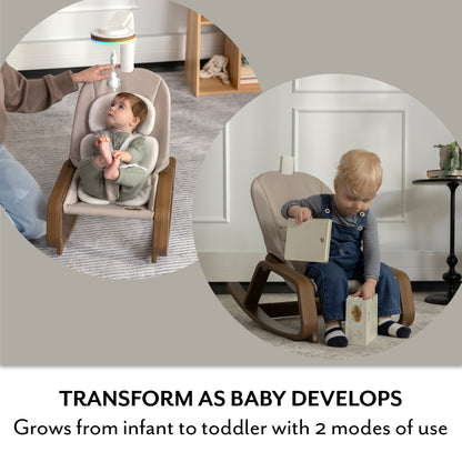 Lyra 2-in-1 Infant to Toddler Rocker - Truffle Taupe