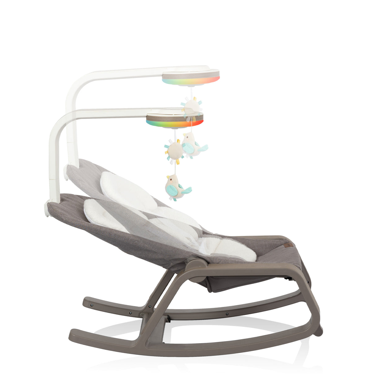 evenflo lyric musical bouncer chevron melange Evenflo Lyra™ 2-in-1 Infant to Toddler Rocker