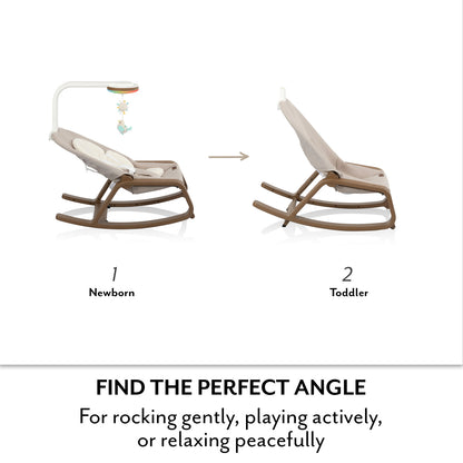 Lyra 2-in-1 Infant to Toddler Rocker - Truffle Taupe