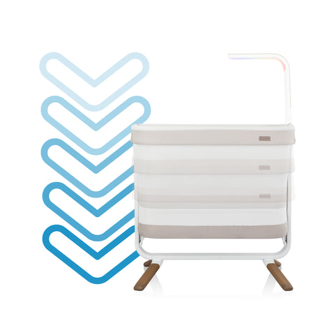 Cora 3-Level Adjustable Bassinet - Feature 4