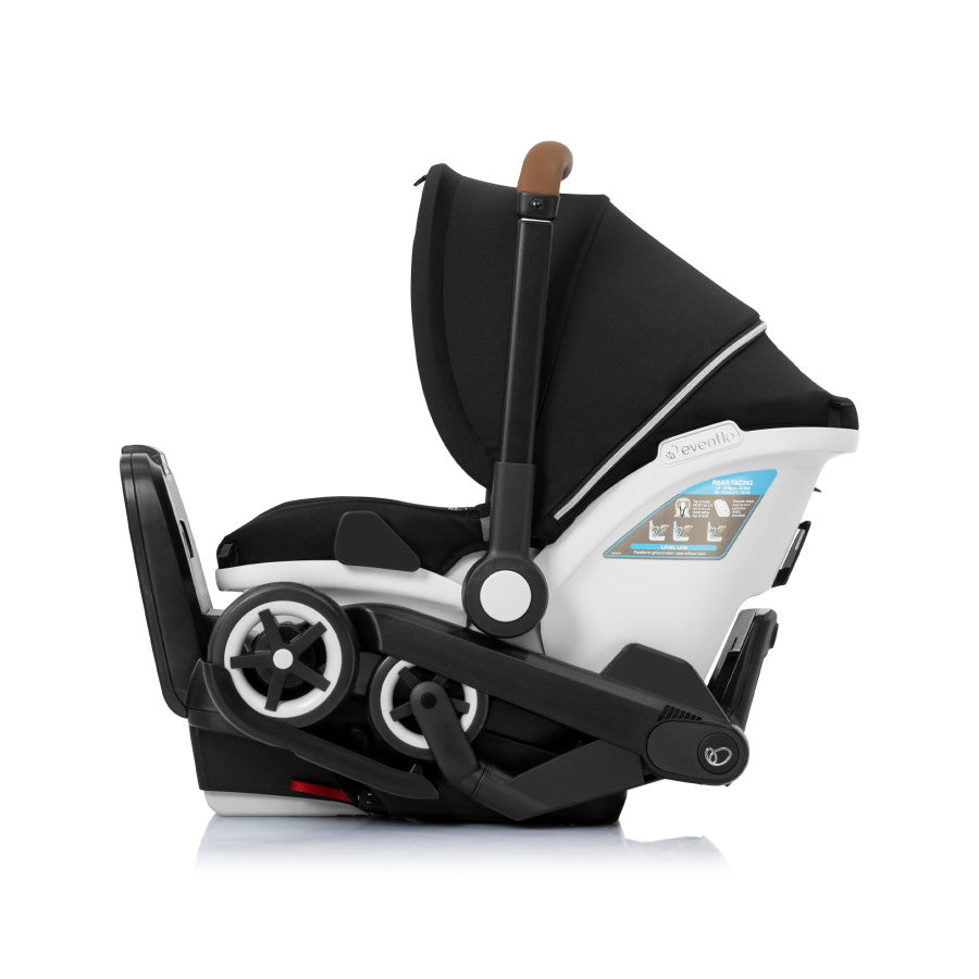 Shyft DualRide Infant Car Seat Stroller Combo with Carryall Storage & Extended Canopy Bundle