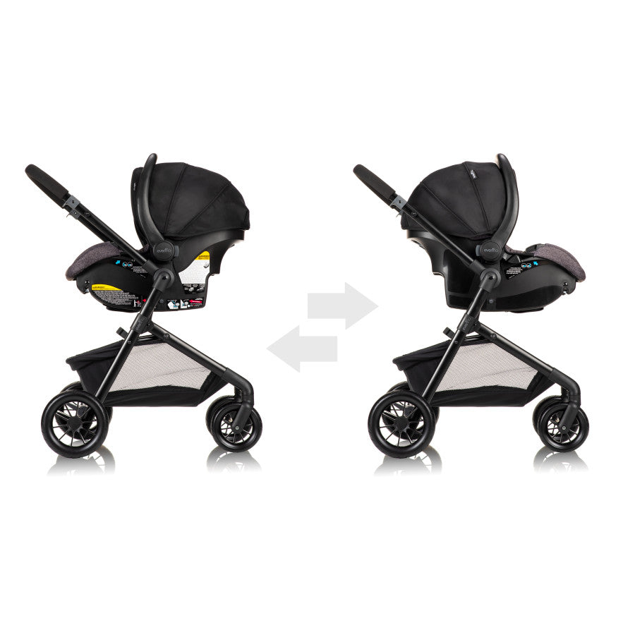 Pivot Modular Travel System with LiteMax Infant Car Seat with Anti-Rebound Bar two sides 1