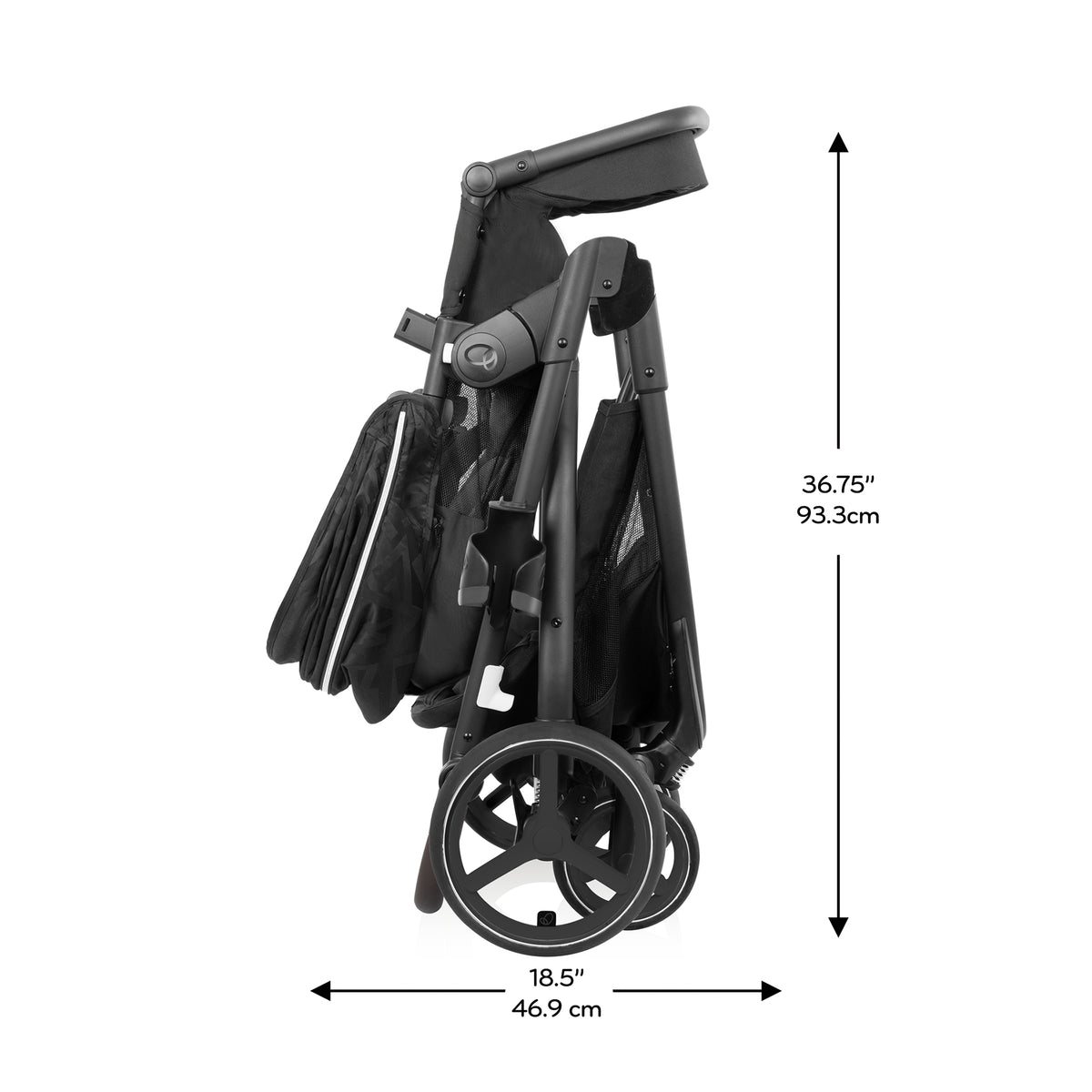 Shyft Intuiti+ Stroller dimensions diagram