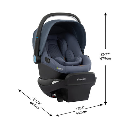 Revolve180 LiteMax NXT Rotational Infant Car Seat with SensorySoothe measure 3