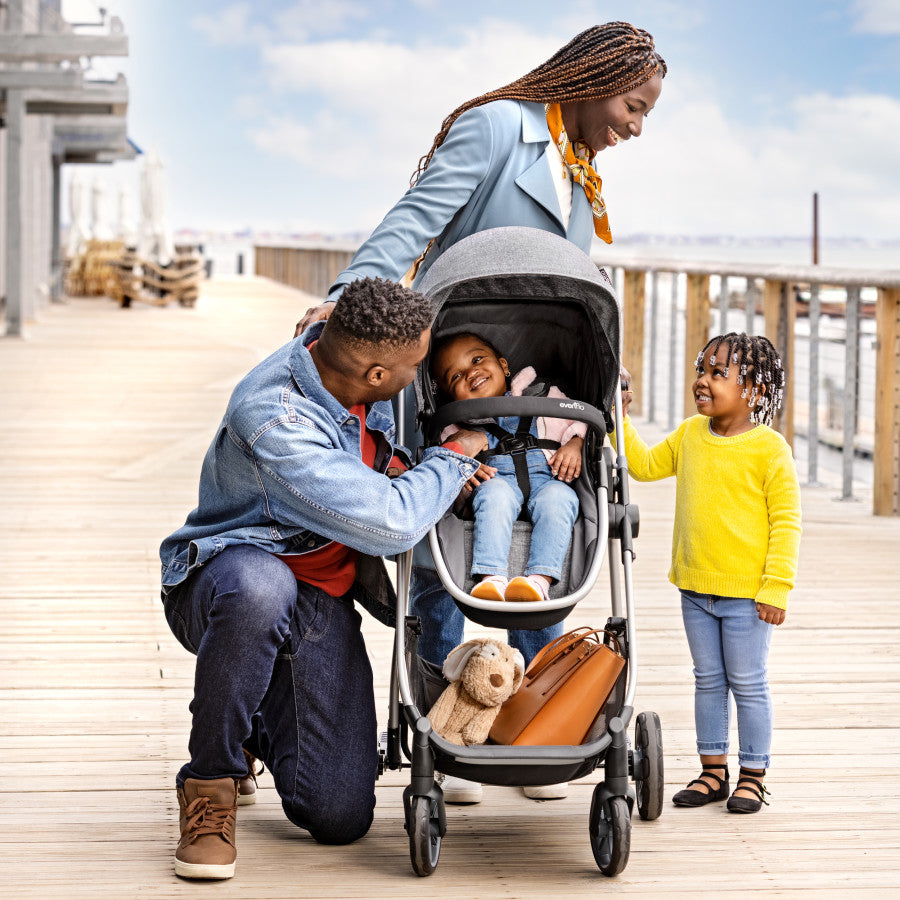Omni Plus Modular Travel System with LiteMax Sport Rear-Facing Infant Car Seat stroll