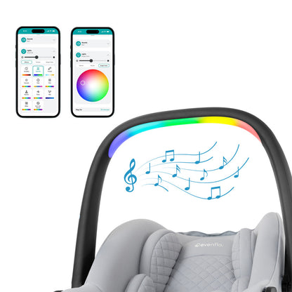 Revolve180 LiteMax NXT Rotational Infant Car Seat with SensorySoothe music 1