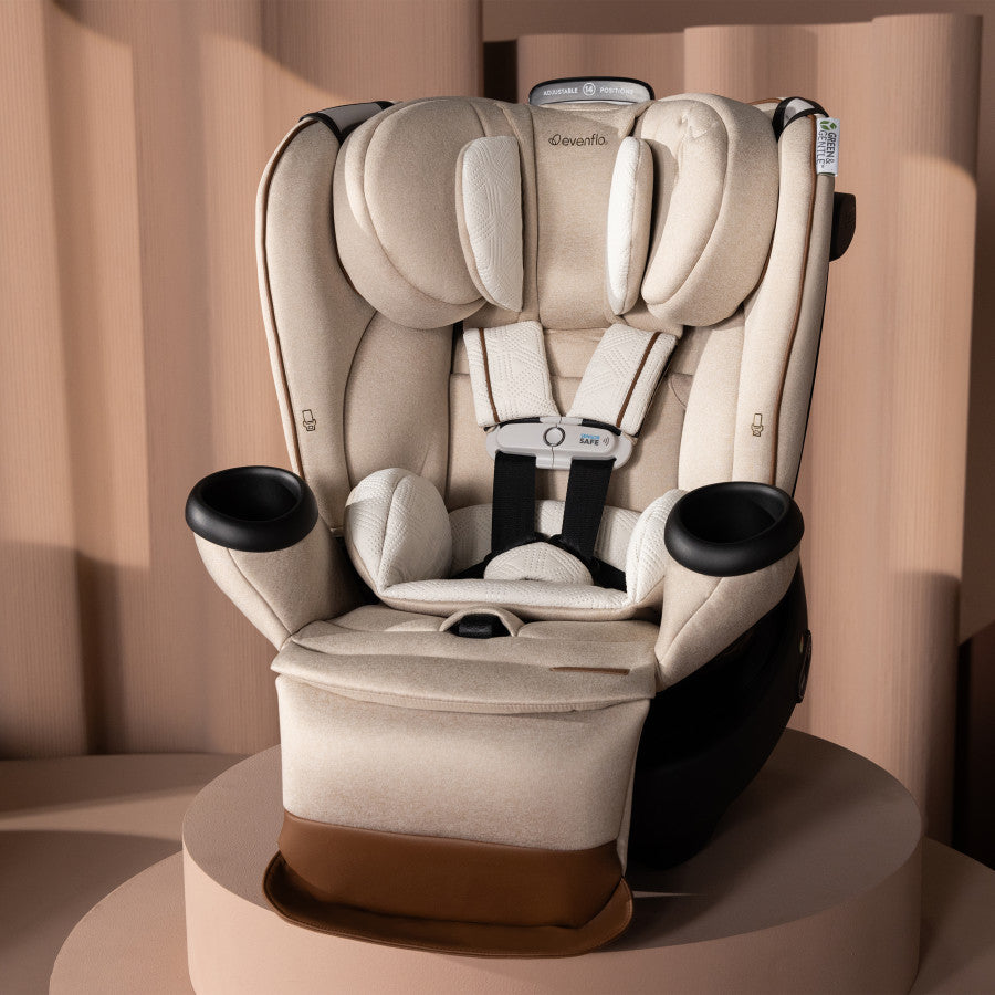 Revolve360 Extend All-in-One Rotational Car Seat with Green & Gentle Fabric full view
