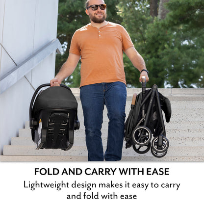 Otto+ Travel System w/ LiteMax Infant Car Seat - Chia Black