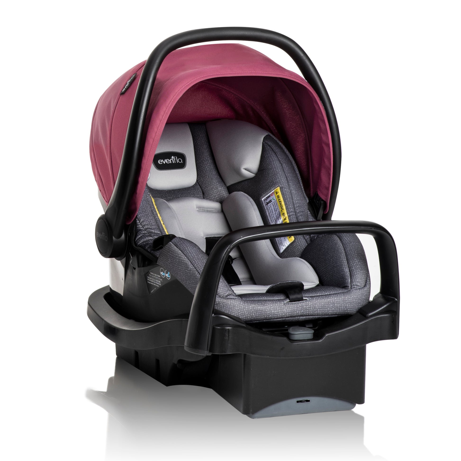 evenflo car seat easy click Evenflo Pivot Modular Travel System with LiteMax Infant Car Seat