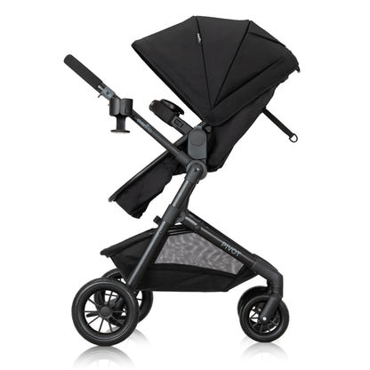 Pivot Modular Travel System with LiteMax Infant Car Seat with Anti-Rebound Bar Oxford Black side 2