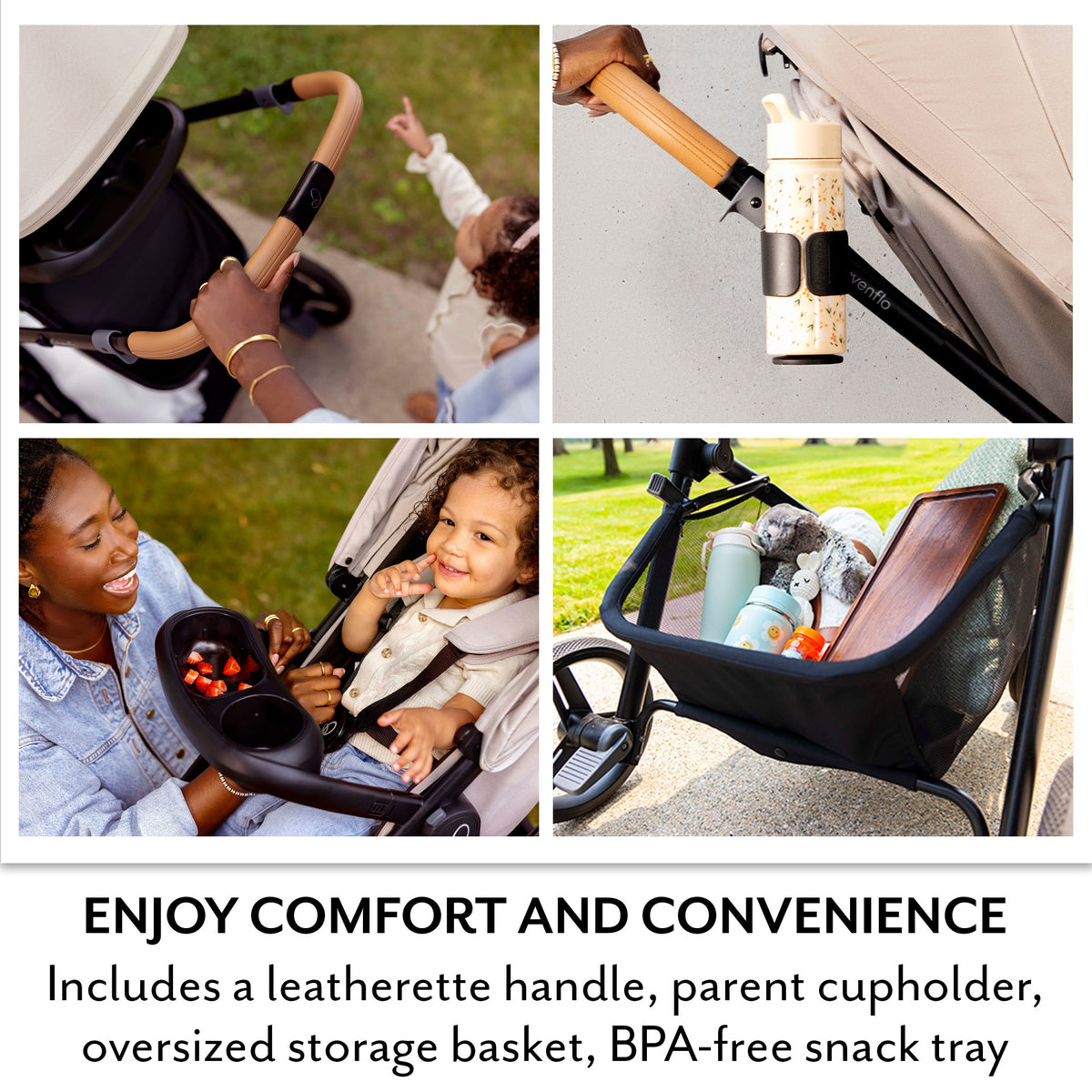 Pivot NXT Travel System with LiteMax NXT Infant Car Seat - Latte Tan
