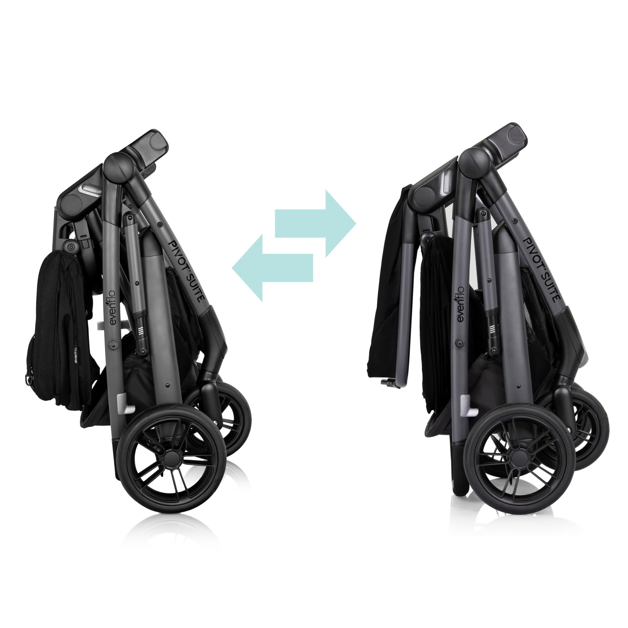 Evenflo Pivot Suite Modular Travel System with LiteMax Infant Car