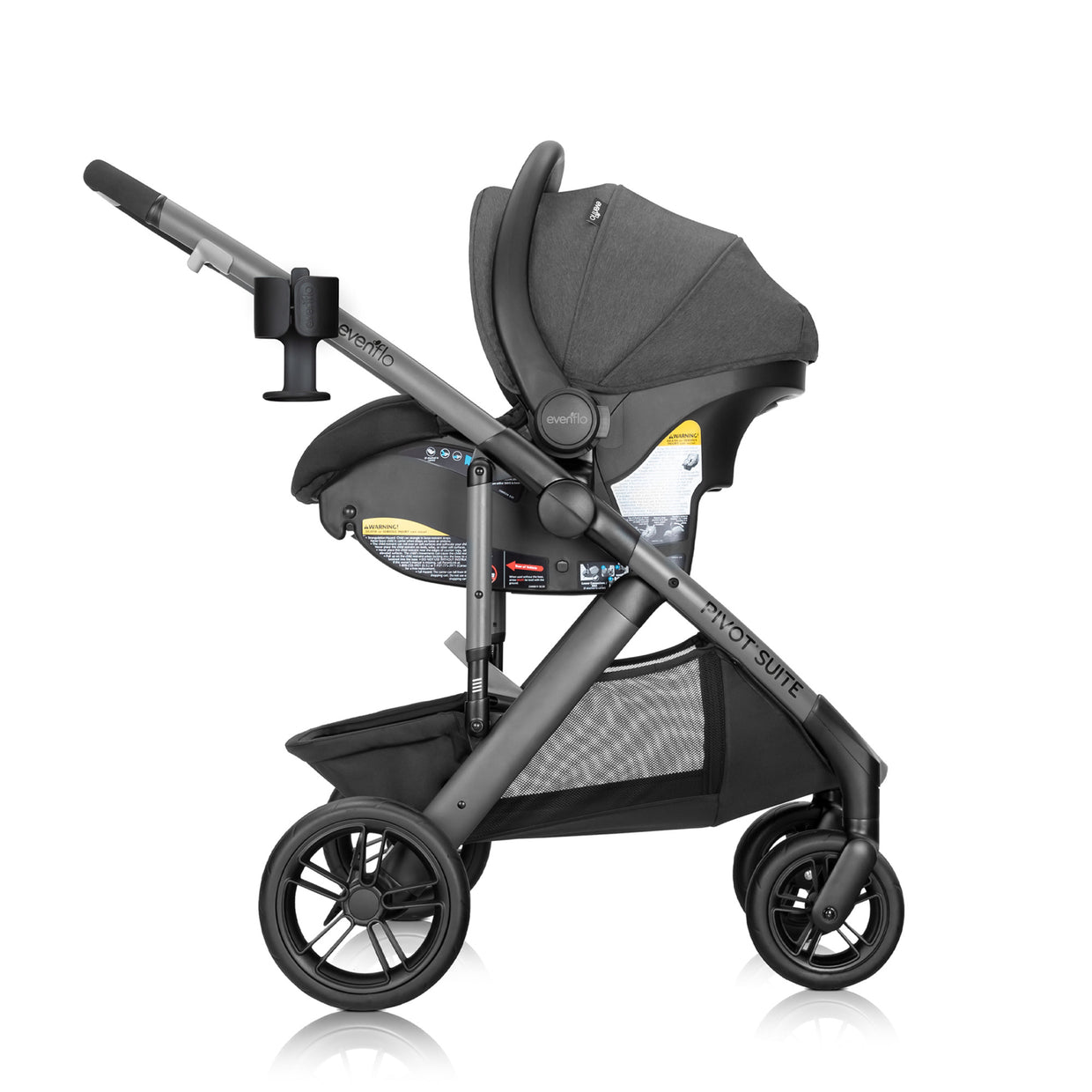 evenflo pivot vizor modular travel system Evenflo Pivot Suite Modular Travel System with LiteMax Infant Car Seat