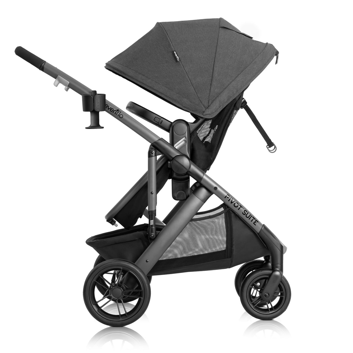 Evenflo Pivot Suite Modular Travel System with LiteMax Infant Car Seat