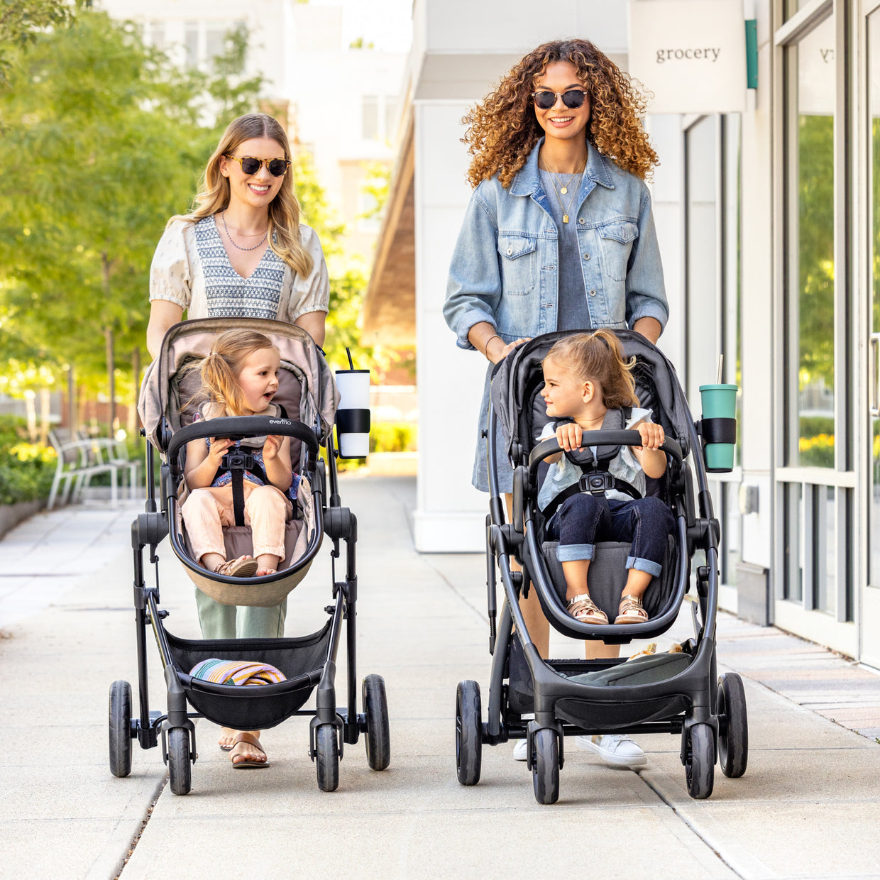 car seat and stroller sale Evenflo Pivot Suite Modular Travel System with LiteMax Infant Car Seat