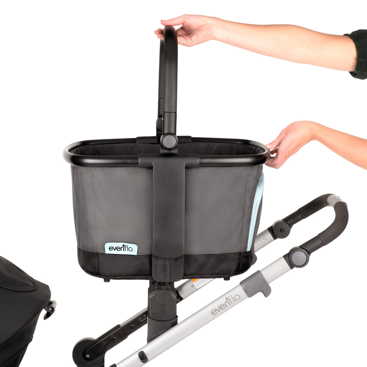 pivot xplore wagon strollers replacement stroller storage basket Pivot Xpand Stroller Market Basket (Gray Sky)