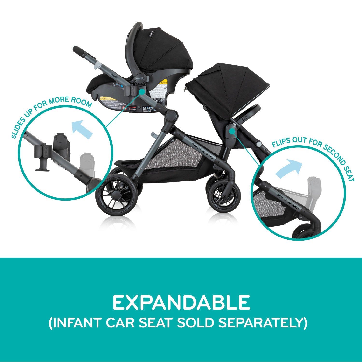 Evenflo Pivot Xpand™ Modular Stroller