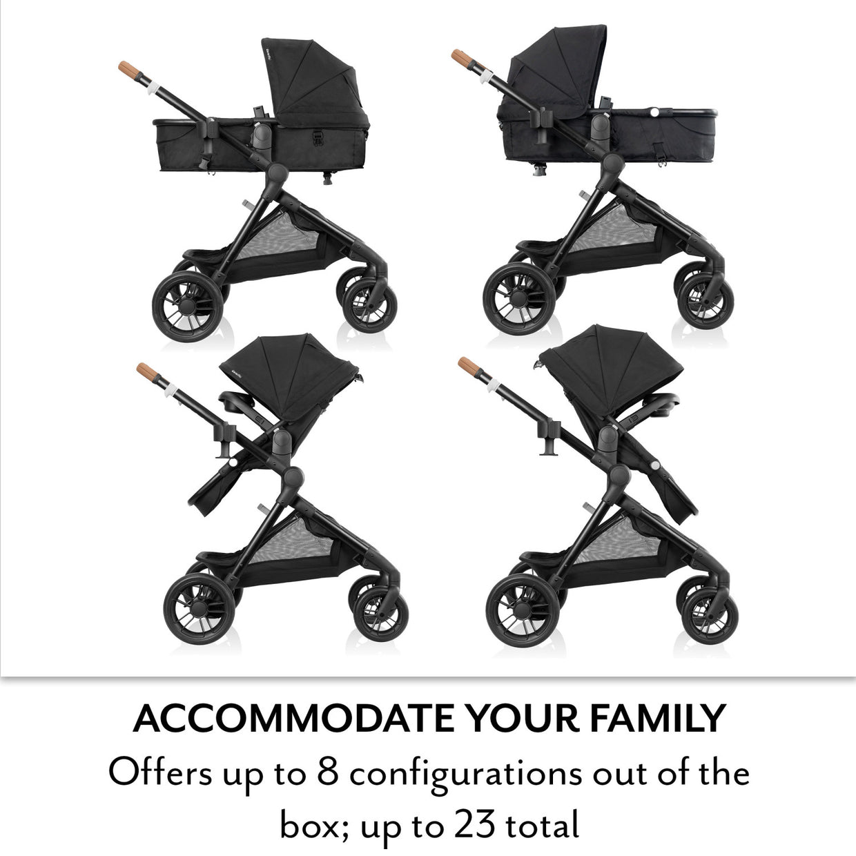 Evenflo Pivot Xpand NXT Stroller (Coal Black)
