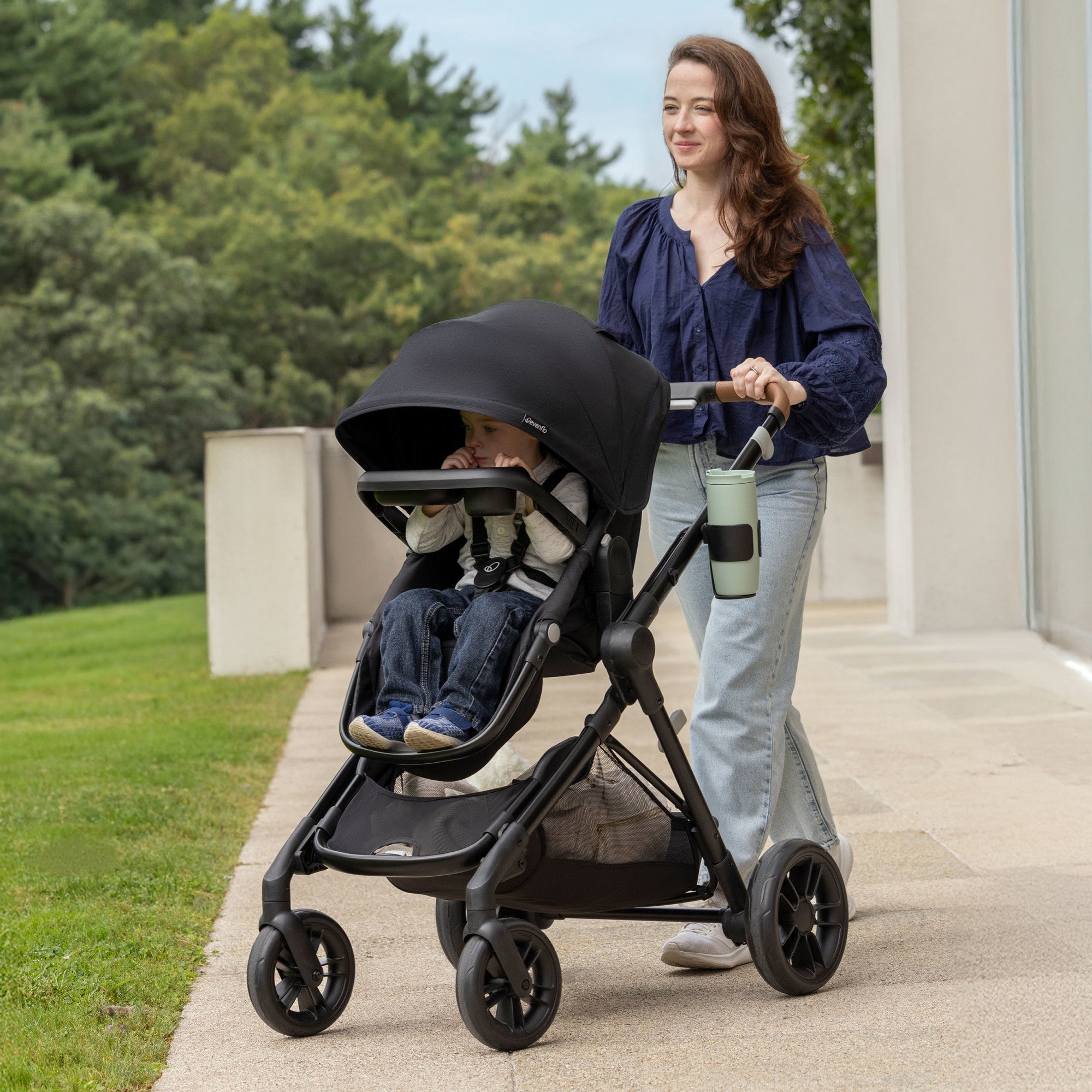 ハイローベッド＆チェア エレファント Evenflo Pivot Xplore Dreamz All-Terrain Stroller Wagon with