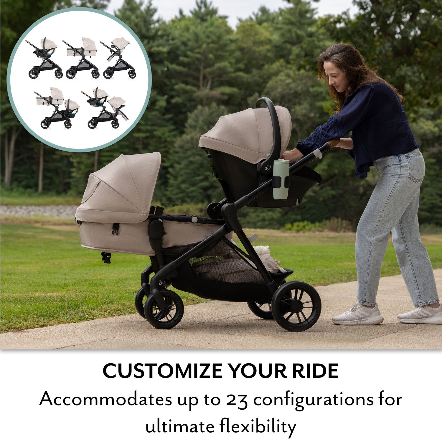 Evenflo Pivot® Xpand™ NXT Travel System with LiteMax™ NXT Infant Car Seat