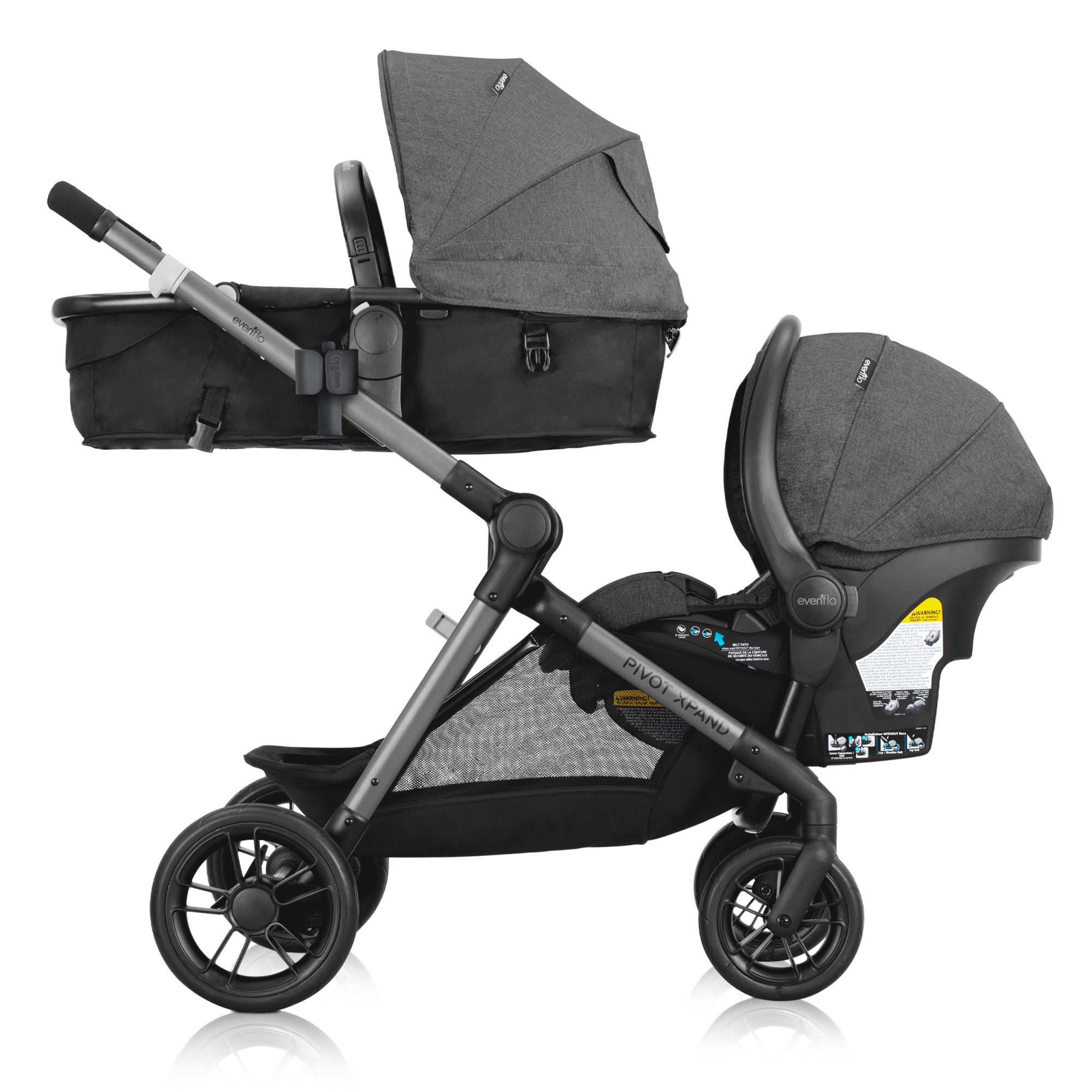 Evenflo Pivot Xpand Travel System with LiteMax Preemie and Infant