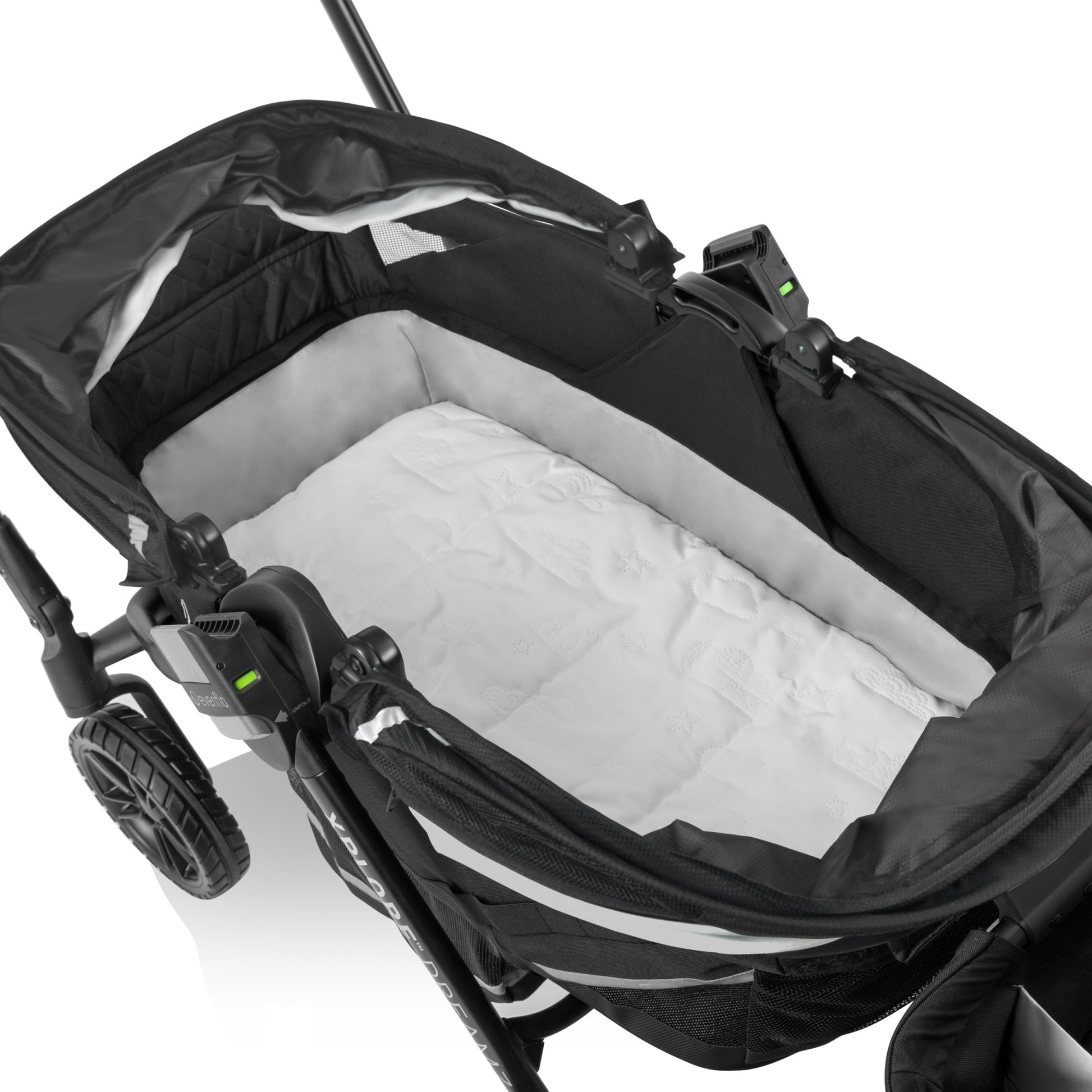 evenflo pivot bassinet attachment Evenflo Pivot Xplore Dreamz All-Terrain Stroller Wagon with Bassinet Insert