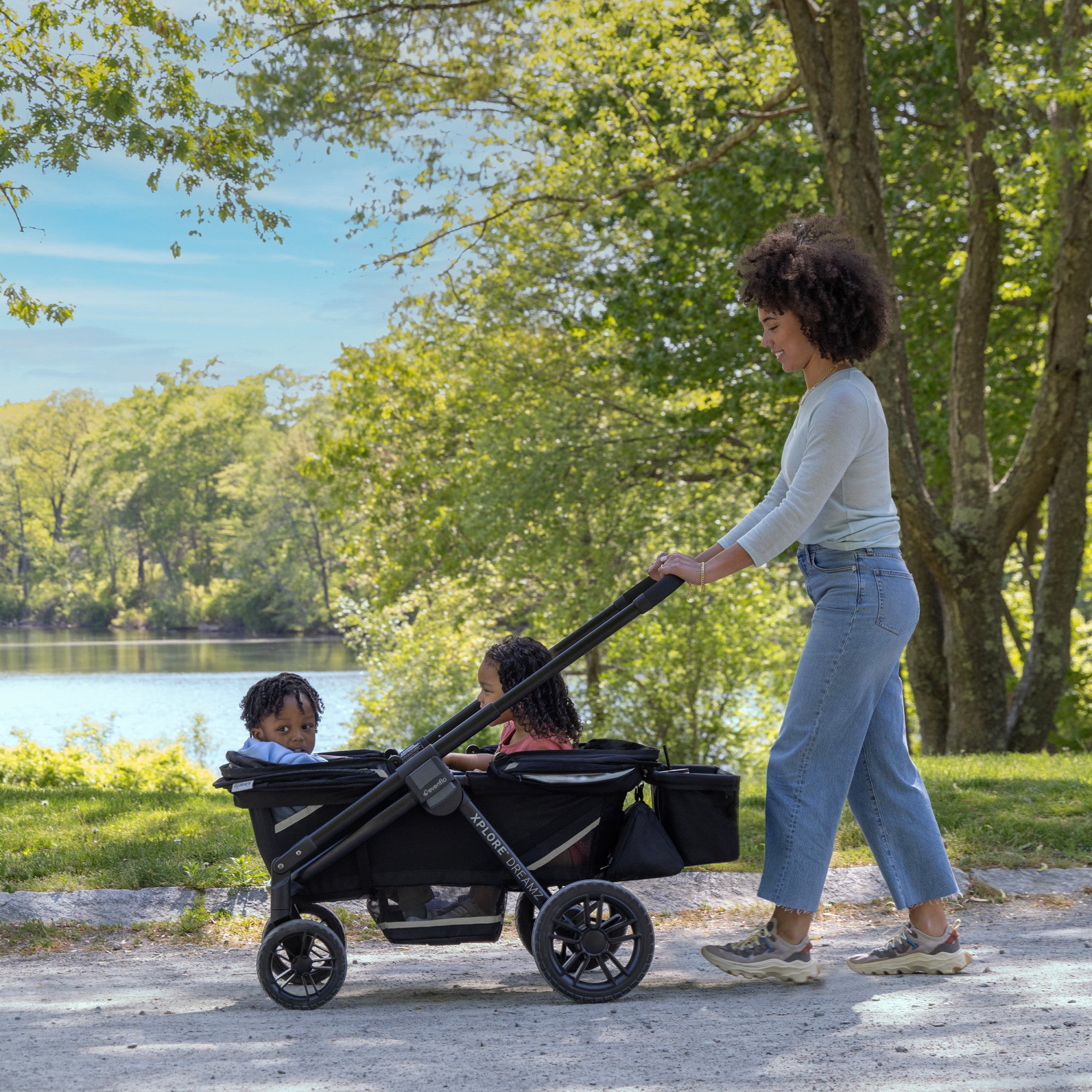 Evenflo Pivot Xplore Dreamz All-Terrain Stroller Wagon with