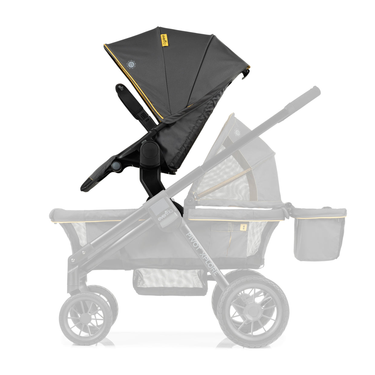 Evenflo Pivot Xplore Stroller Wagon Toddler Second Stroller Seat 