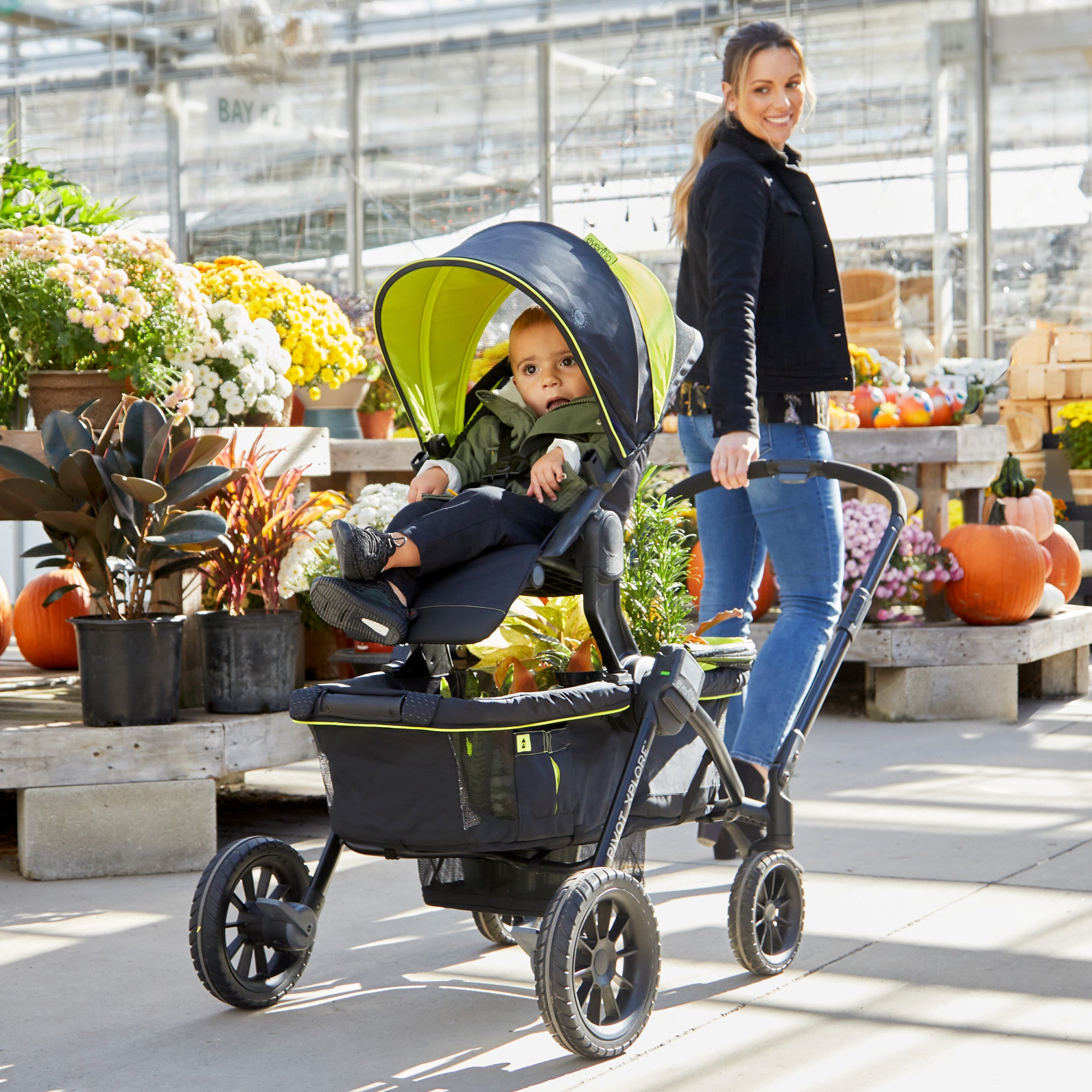 Pivot Xplore Stroller Wagon Toddler Second Stroller Seat - Evenflo