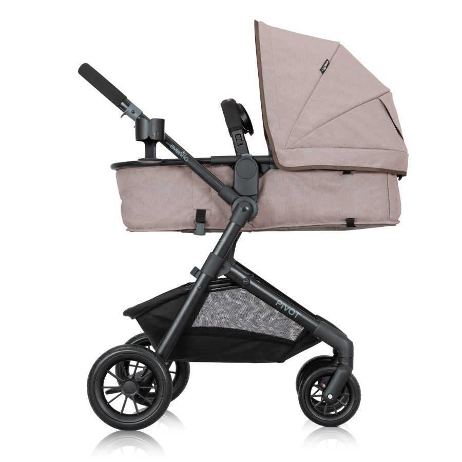 Pivot Modular Travel System with LiteMax Infant Car Seat with Anti-Rebound Bar full side view