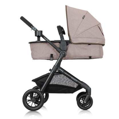 Pivot Modular Travel System with LiteMax Infant Car Seat with Anti-Rebound Bar full side view
