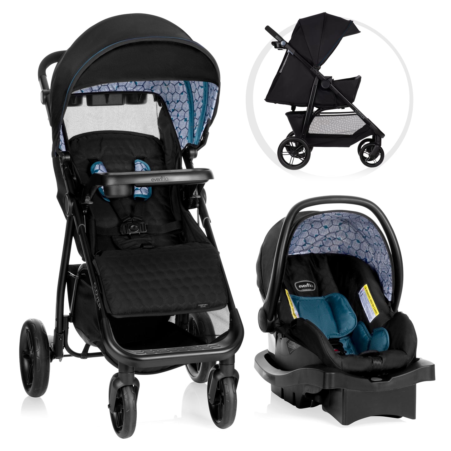 Clover Travel System with LiteMax Infant Car Seat - Support