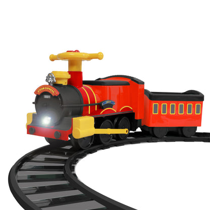 Steam Train Curved Tracks, 4-Piece