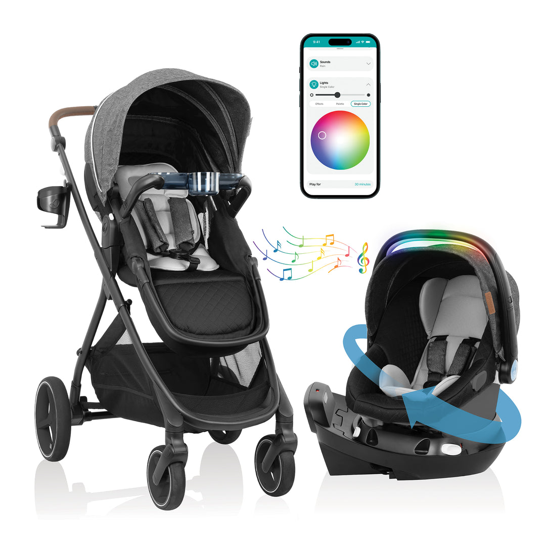 evenflo infant car seat and stroller Evenflo® Company, Inc Pivot NXT Travel System w/ Revolve180 LiteMax NXT Infant  Car Seat – Evenflo® Company, Inc
