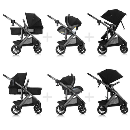 Pivot Suite Modular Travel System with LiteMax Infant Car Seat styles