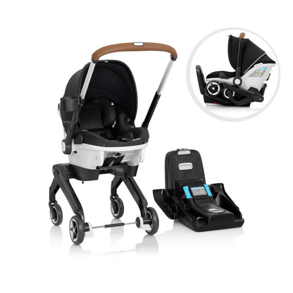 Shyft DualRide Infant Car Seat Stroller Combo with Carryall Storage & Extended Canopy Bundle