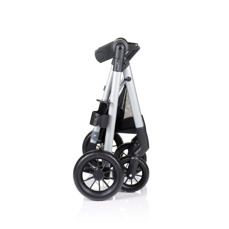 Pivot Modular Travel System with LiteMax Infant Car Seat with Anti-Rebound Bar folded 3