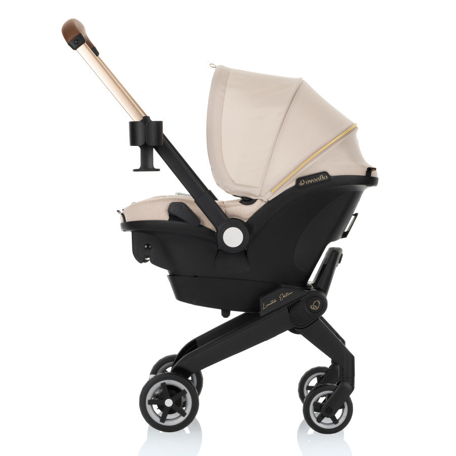 Shyft DualRide Infant Car Seat Stroller Combo with Green & Gentle Fabric 3
