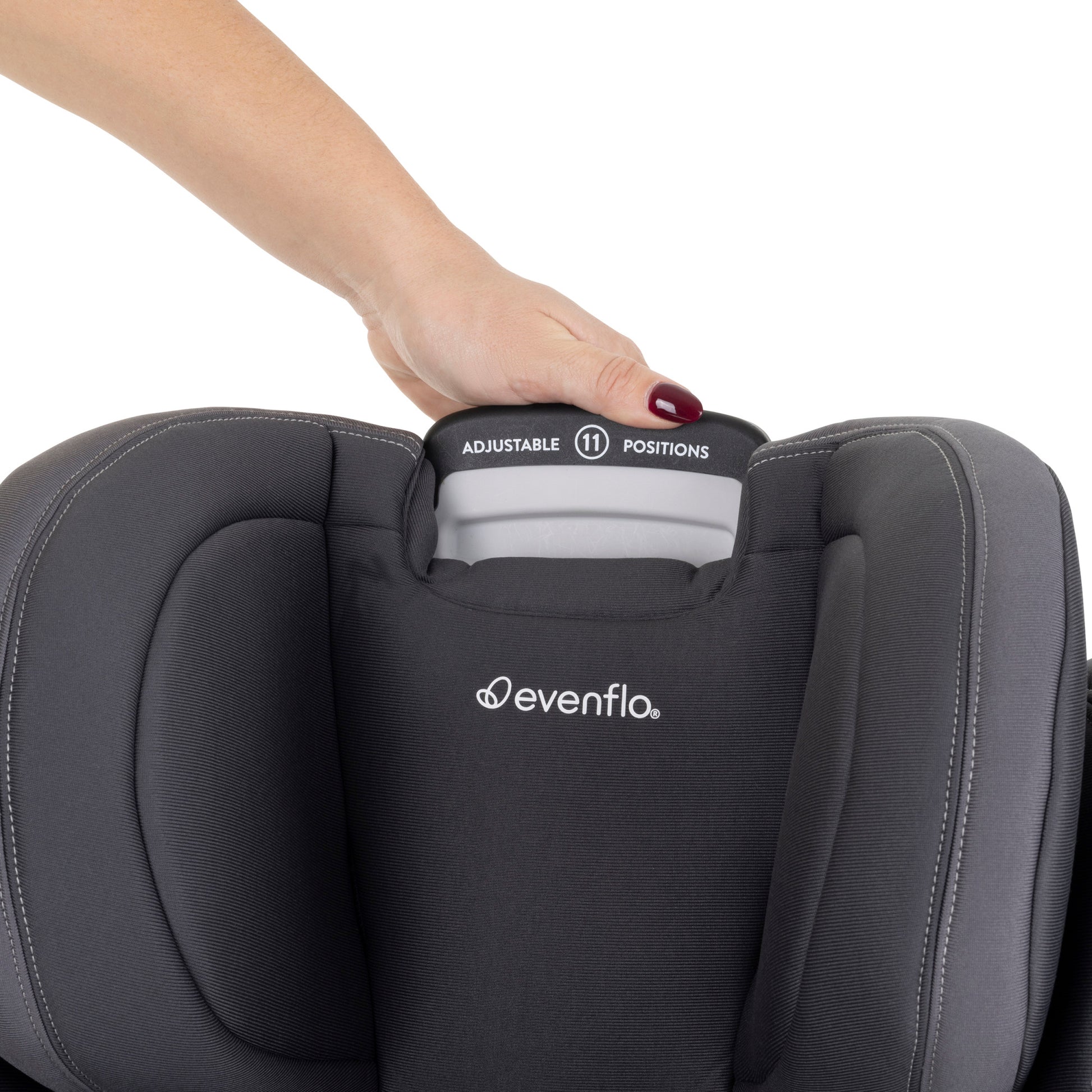 REO by Revolve360 Rotating Convertible Car Seat with Quick Clean Cover Danvers adjust handle