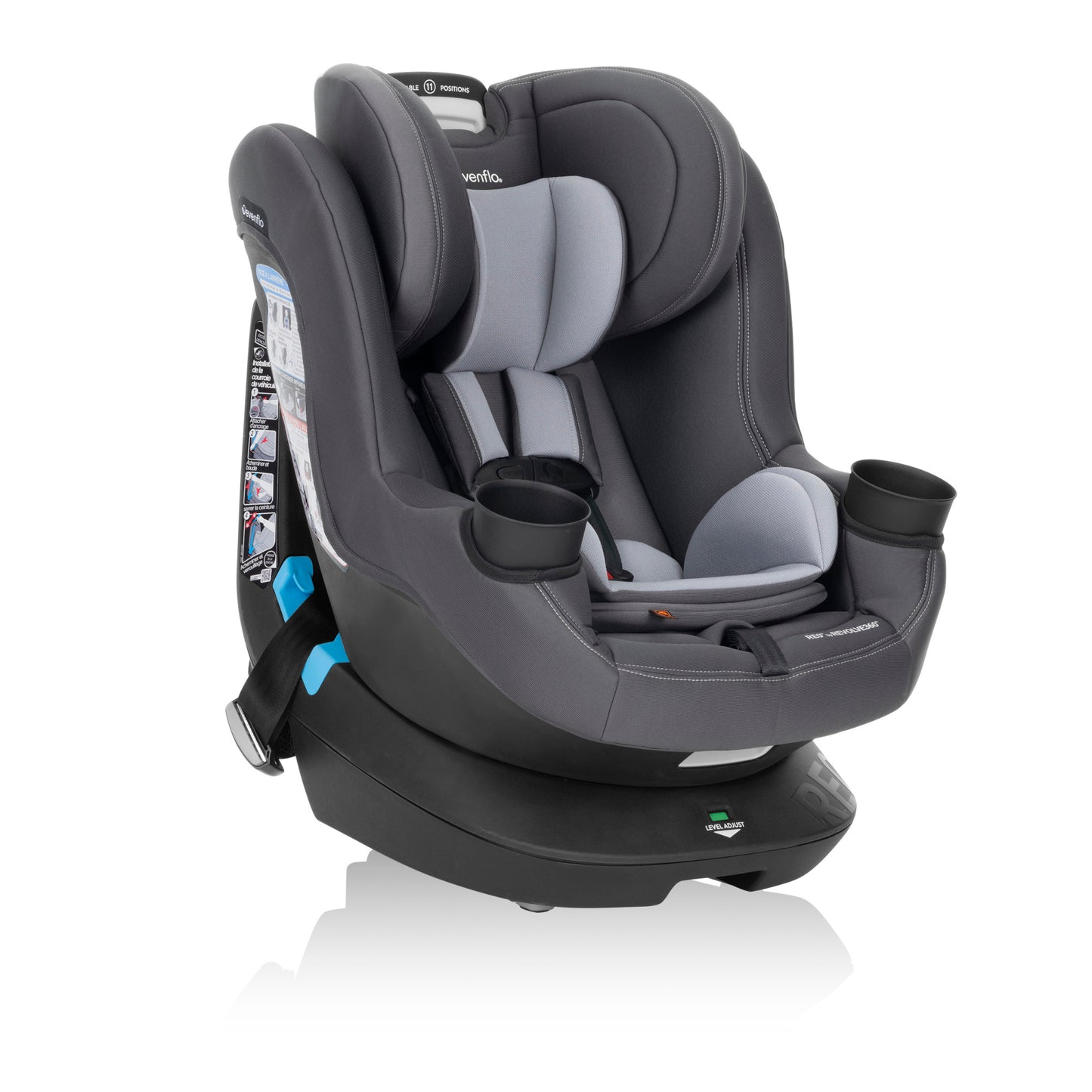 REO by Revolve360 Rotational Convertible Car Seat with Quick Clean Cover