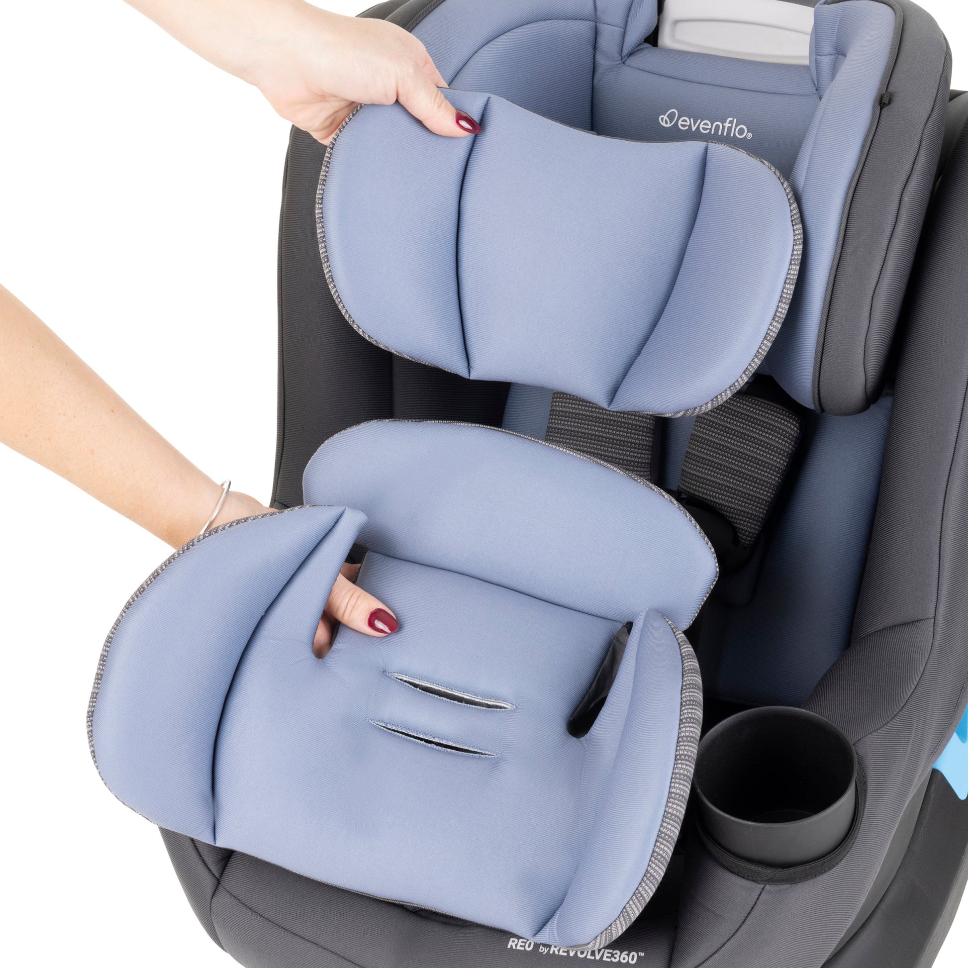 evenflo 360 remove from base Evenflo REO by Revolve360 Rotational Convertible Car Seat