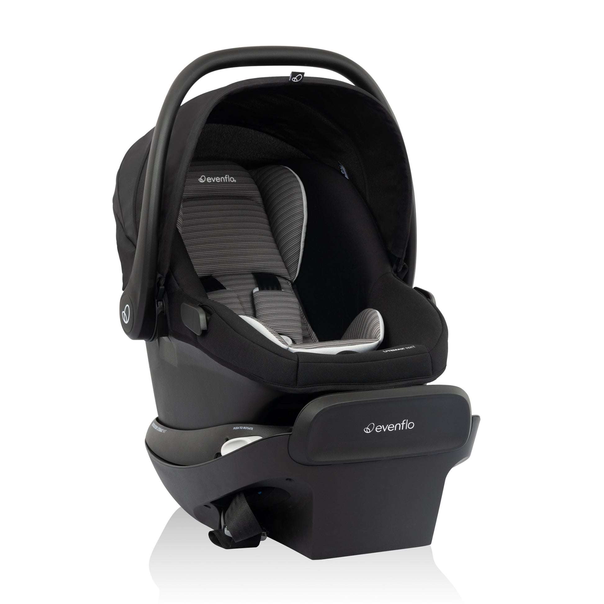 Revolve180 LiteMax NXT Rotational Infant Car Seat Cinder gray side 1